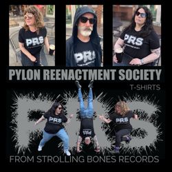 Satisfactory Design & Printing - 'Magnet Factory' album release Feb 2024 featuring the PRS Magnetic  T-shirt design for Pylon Reenactment Society by Michael Lachowski.