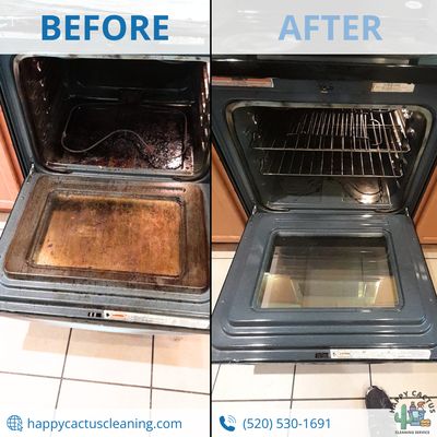 Inside Oven Deep Clean – Tough Stain Removal - Ovens often accumulate stubborn, baked-on stains and grease that regular cleaning can’t remove. Our deep cleaning targets these tough spots, thoroughly removing grime and buildup from the oven interior.

Clients are often surprised by the dramatic difference our service makes—restoring a cleaner, fresher cooking space and improving kitchen hygiene.

If your oven needs a thorough refresh, we provide detailed, effective cleaning you can see and feel.