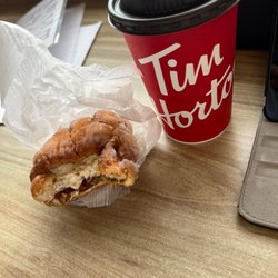 Tim Hortons - Pumpkin spice coffee and apple fritter