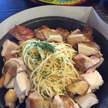 Super Pan - Chicken with white sauce and noodles - Teppanyaki Near Me - San Francisco, California Super Pan - Chicken with white sauce and noodles - Teppanyaki Near Me - San Francisco, California