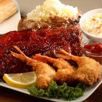 The Patio - a plate of ribs, shrimp, and coleslaw - Barbeque Near Me - Bridgeview, Illinois The Patio - a plate of ribs, shrimp, and coleslaw - Barbeque Near Me - Bridgeview, Illinois