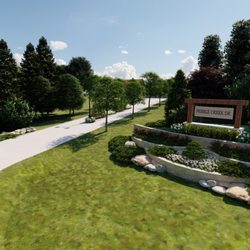 Hynek Landscaping - Landscaping design for housing additon.