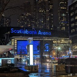 Toronto Maple Leafs - Leafs game at Scotiabank Arena, lit in blue