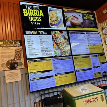Beto's Tacos - Menu - Tacos Near Me - Lawrenceville, Georgia