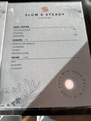 Menu photo 7 Slow and Steady Coffee Dallas, TX Menu photo 7 Slow and Steady Coffee Dallas, TX
