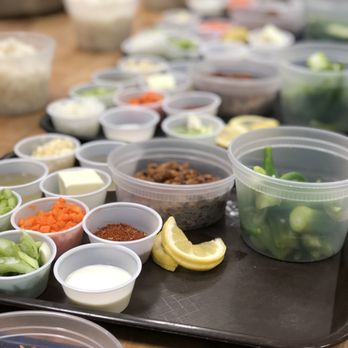 The Sweet and Savory Classroom - Ingredients all chopped and measured by the class - Cooking Classes Near Me - Chattanooga, Tennessee