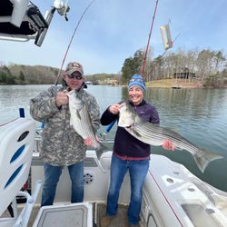 Patriot Fishing Charters - Two hits at once
