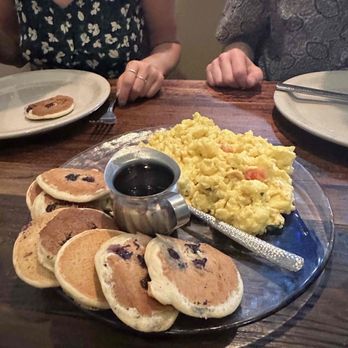 Ziziki's - scrambled eggs and blueberry pancakes - Greek Near Me - Dallas, Texas Ziziki's - scrambled eggs and blueberry pancakes - Greek Near Me - Dallas, Texas