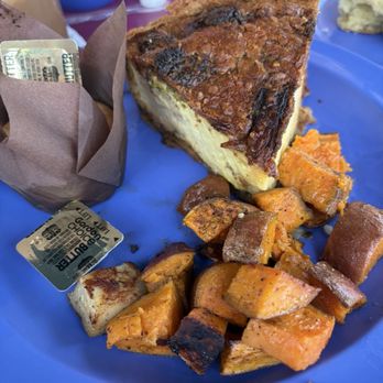 The Wild Iris Café - Quiche special with sweet potato hash browns. - Cafes Near Me - Dunedin, Florida The Wild Iris Café - Quiche special with sweet potato hash browns. - Cafes Near Me - Dunedin, Florida