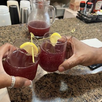 Another Broken Egg Cafe - Lemon Blueberry Mimosa Pitcher so good!! - Breakfast & Brunch Near Me - Pearland, Texas Another Broken Egg Cafe - Lemon Blueberry Mimosa Pitcher so good!! - Breakfast & Brunch Near Me - Pearland, Texas