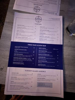 Menu photo 1 Bronte Boathouse Oakville, ON