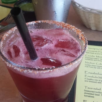 Hola - Red cactus margarita so yummy - Mexican Near Me - Redmond, Oregon