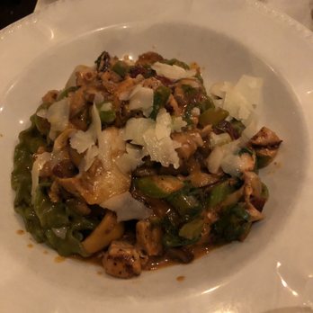 Nonnina - Mafalde ai Funghi "Trifolati" with added chicken- good - Italian Near Me - Chicago, Illinois