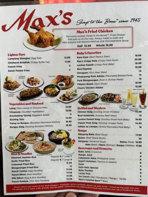 Menu photo 4 Max's Restaurant - Chula Vista Chula Vista, CA Menu photo 4 Max's Restaurant - Chula Vista Chula Vista, CA