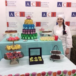 ACE Graduate, Molly, tuning and fining her pastry skills. This is her showcasing her artistry in baking