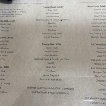 First Class Car Wash - Package $Deals - Car Wash Near Me - Atlanta, Georgia