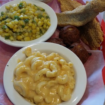Soul Fish Cafe - Fried catfish with corn and Mac n cheese - Seafood Near Me - Memphis, Tennessee Soul Fish Cafe - Fried catfish with corn and Mac n cheese - Seafood Near Me - Memphis, Tennessee