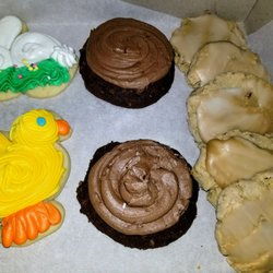 Johnnie's Bakery of Canton - Fluffy bunny and chickie cookies, chocolate frosted chocolate, and pecan nougat cookies