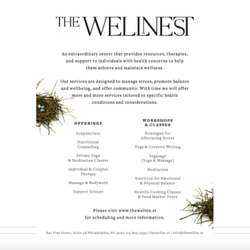 The Wellnest - List of Offerings