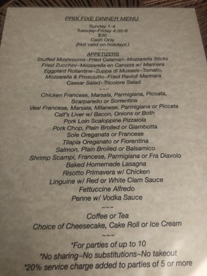 Menu photo 3 Davia Restaurant Fair Lawn, NJ
