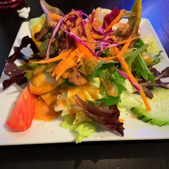 Thai Kitchen By Saowanee - House salad with delicious peanut dressing - Thai Near Me - Port Orange, Florida