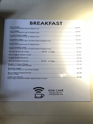 Menu photo 6 GVA Cafe Morgan Hill, CA