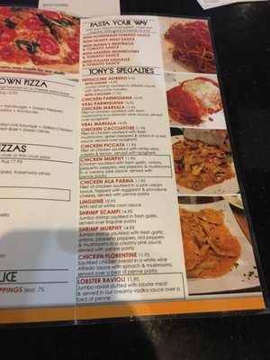 Menu photo 8 Tony's Pizza & Pasta The Colony, TX