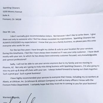 Sparklizing Cleaners - We really appreciate this charitable review. - Dry Cleaning Near Me - Fremont, California