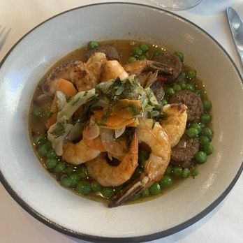 Herbsaint - Herbsaint - Shrimp Chorizo and Peas - French Near Me - New Orleans, Louisiana