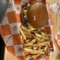 My Burger - Uptown - Jerk fries and Chipotle Beach Club