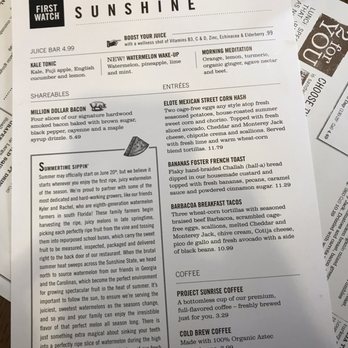 First Watch - Morning menu - Breakfast & Brunch Near Me - Tucson, Arizona