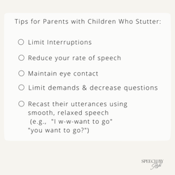 Speech By Ash - Tips for Parents with Children Who Stutter