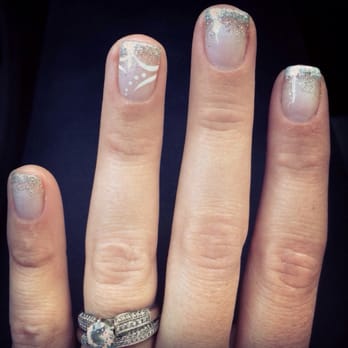 Luxy Nails Bar - Sparkly French-style gel mani -- thanks Hong! - Nail Salons Near Me - Pembroke, Massachusetts Luxy Nails Bar - Sparkly French-style gel mani -- thanks Hong! - Nail Salons Near Me - Pembroke, Massachusetts