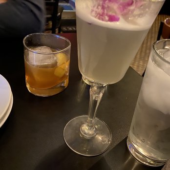 Cooper's on 5th - "Violette sky" & "honey lemon old fashion" - New American Near Me - West Des Moines, Iowa Cooper's on 5th - "Violette sky" & "honey lemon old fashion" - New American Near Me - West Des Moines, Iowa