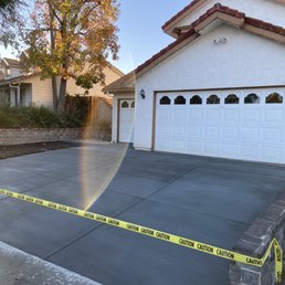 Sidewalk to both garage doors. Great work.