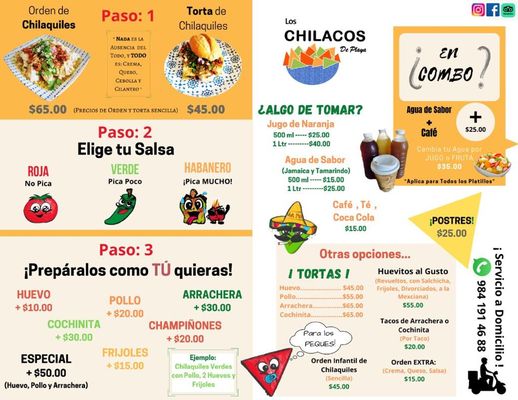 Menu photo 1 Los Chilacos de Playa Playa del Carmen, ROO