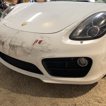 Impex G A E - 2014 Porsche Cayman S front damage - Body Shops Near Me - Tampa, Florida