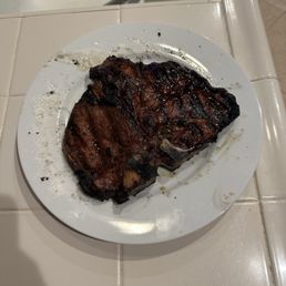 Porterhouse after grilling.