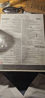 Menu photo 1 Capriccio Miami, FL