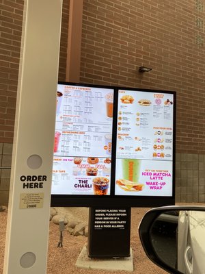 baskin robbins dunkin menu
