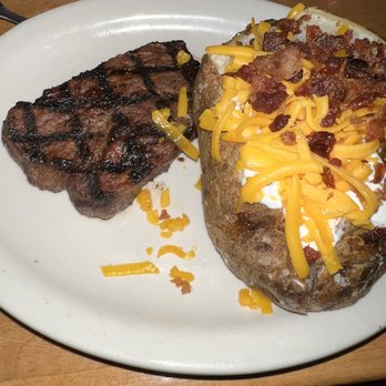 Texas Roadhouse - 6 oz steak and a loaded potato - Barbeque Near Me - Ashburn, Virginia Texas Roadhouse - 6 oz steak and a loaded potato - Barbeque Near Me - Ashburn, Virginia