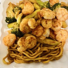 Hibachi Shrimp Yakisoba