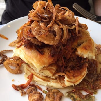 Plums Cafe - Lumberjack pancake - Breakfast & Brunch Near Me - Costa Mesa, California