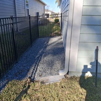MSM Landscape and Irrigation - Too much Shade. We covered the ground with an underlayment and then covered with gravel. - Landscaping Near Me MSM Landscape and Irrigation - Too much Shade. We covered the ground with an underlayment and then covered with gravel. - Landscaping Near Me