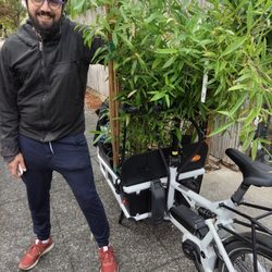 Beauty and the Bamboo - Happy customer shot! He lives close by. Big bamboo project he will do. Thank you!