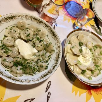 Kachka - Siberian Pelmeni (left) and Tuorog Vareniki - Russian Near Me - Portland, Oregon