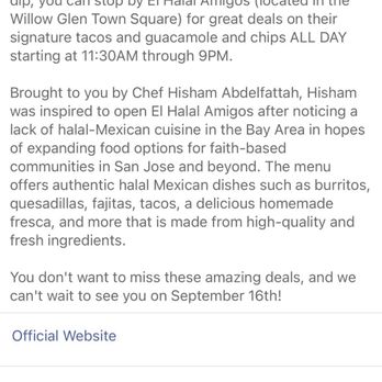 El Halal Amigos - Misleading advertising. I tried to place an order for tacos but they wouldn't honor the deal, they said there was no deal today - Food Trucks Near Me - San Jose, California El Halal Amigos - Misleading advertising. I tried to place an order for tacos but they wouldn't honor the deal, they said there was no deal today - Food Trucks Near Me - San Jose, California