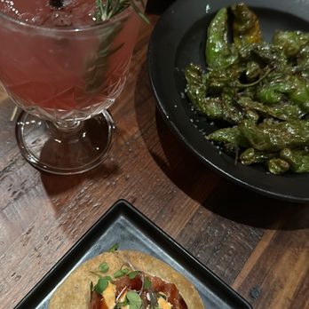 Sandfish - Spicy Tuna Tostada, Shishito Peppers, Aeger's Ale - Sushi Bars Near Me - Palm Springs, California Sandfish - Spicy Tuna Tostada, Shishito Peppers, Aeger's Ale - Sushi Bars Near Me - Palm Springs, California