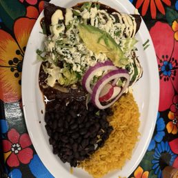 Mole Enchilada Plate Mole Enchilada Plate