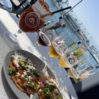 Ballast Point Brewing Long Beach - Michelada and flight - Breweries Near Me - Long Beach, California